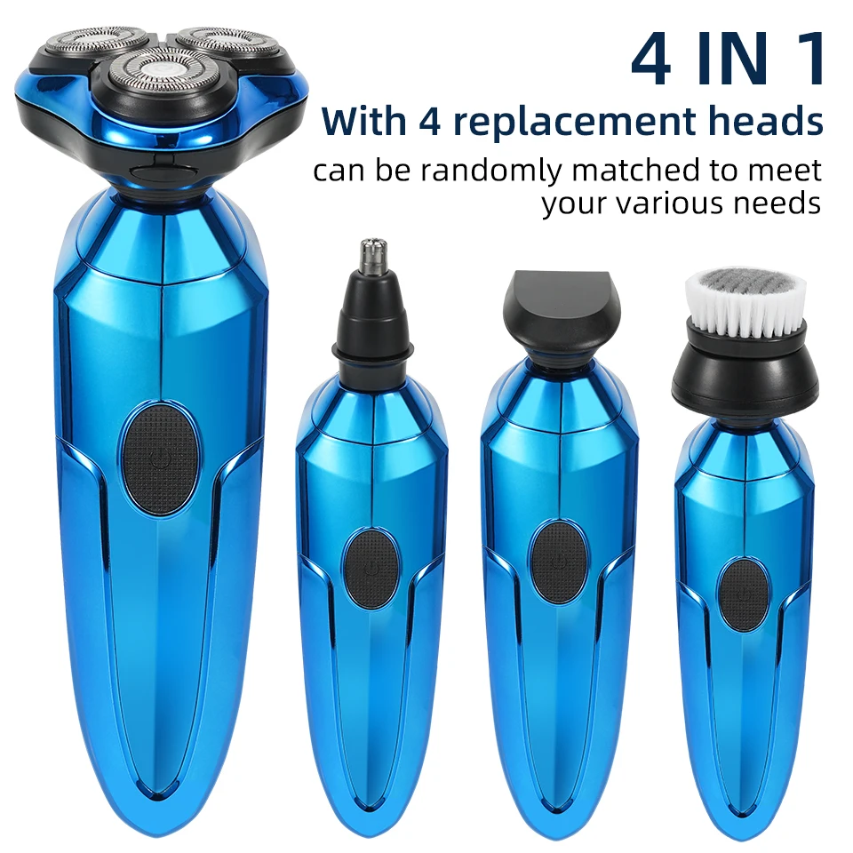 

4 IN 1 Electric Shaver For Men Beard Nose Trimmer Machine Shaving Electric Razor Trimmer Beard Shaving Machine For Men's Shaver