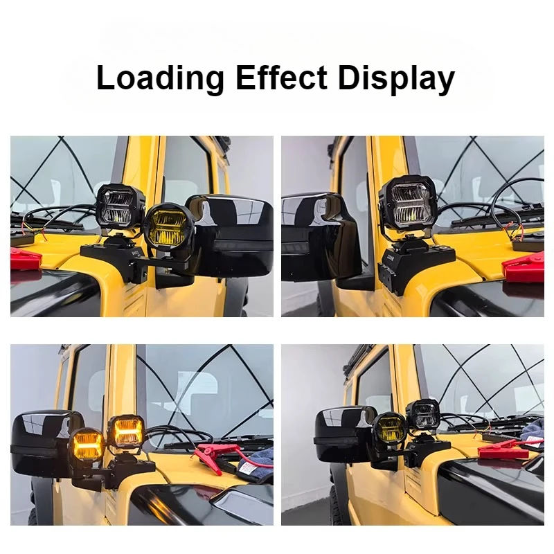 Car A-Pillar Dual Light Quick-Release Bracket Modification Engine Hood Led Spotlight Expansion Accessories For Jimny JB74 JB33 detail image 6