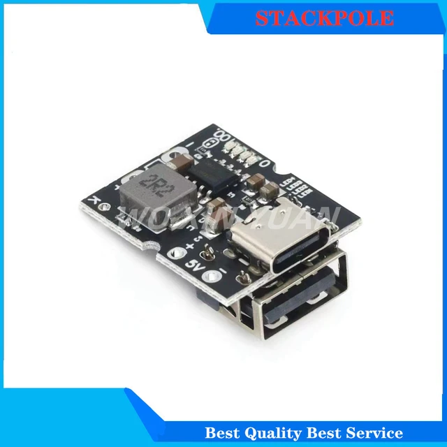 Type-C USB 5V 2A Boost Converter Step-Up Power Module Lithium Battery  Charging Protection Board LED Display USB For DIY Charger - AliExpress