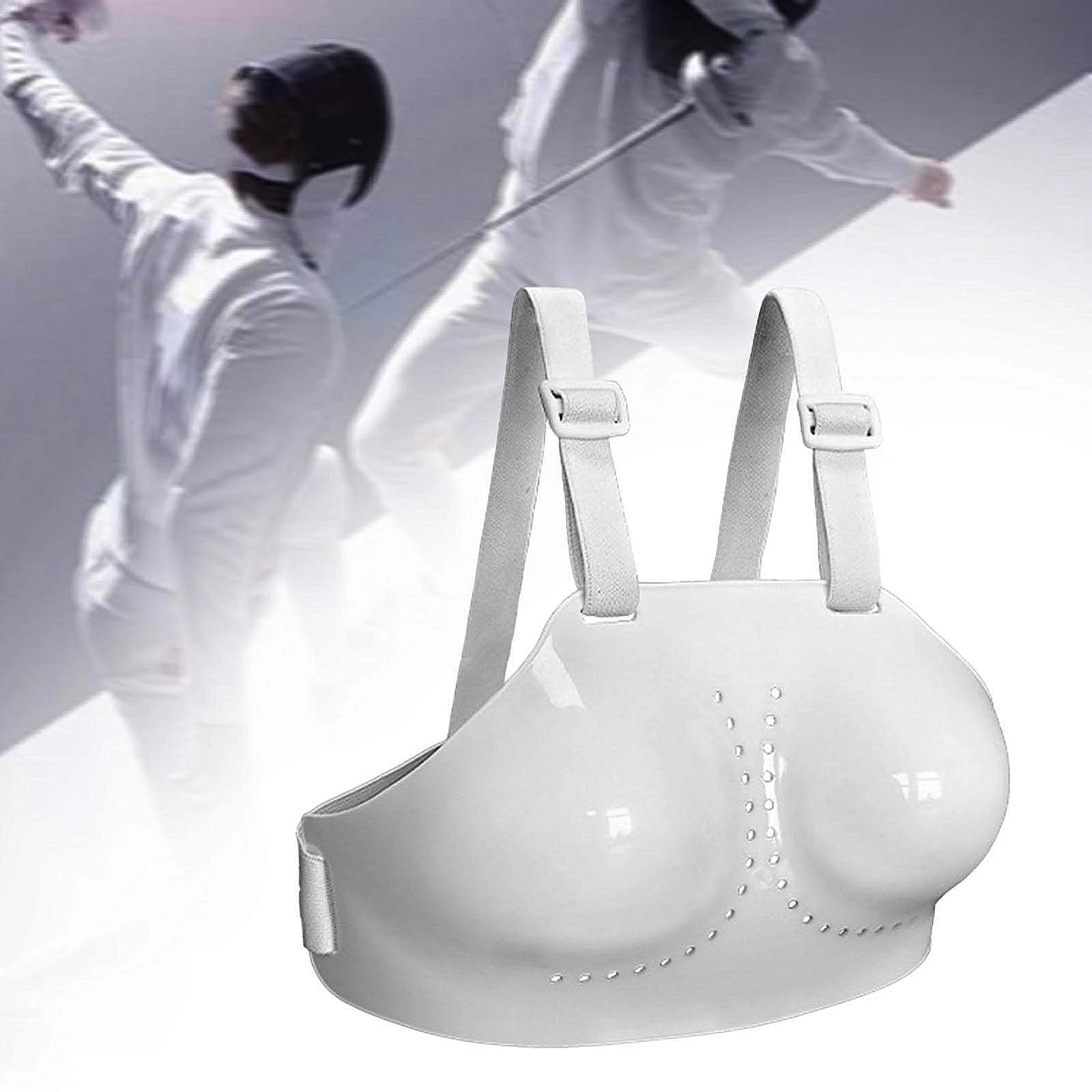 Women's Fencing Chest Protector Portable Breast Protector for Fencing Competition Adjustable Durable Female Breast