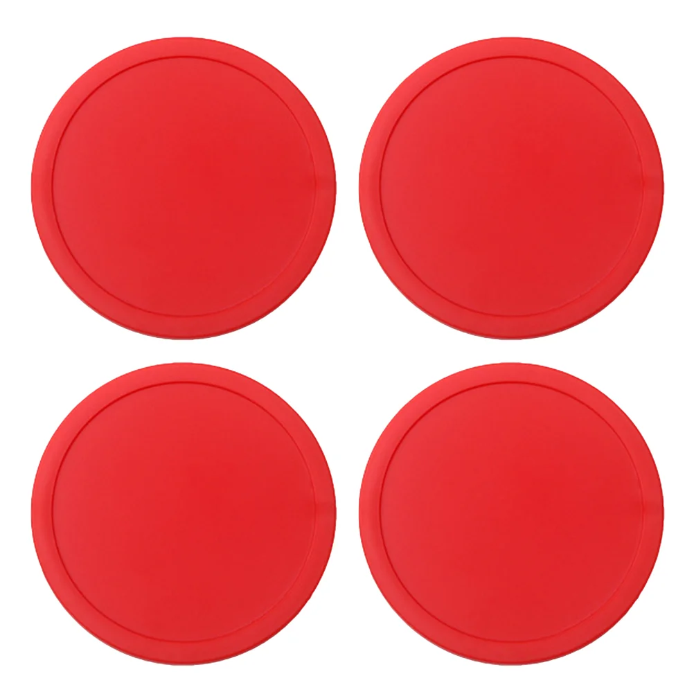 

4pcs 75mm Air Hockey Pushers Pucks Red Air Hockey Children Table Mini Ice Hockey Piece Accessories Ball Tools