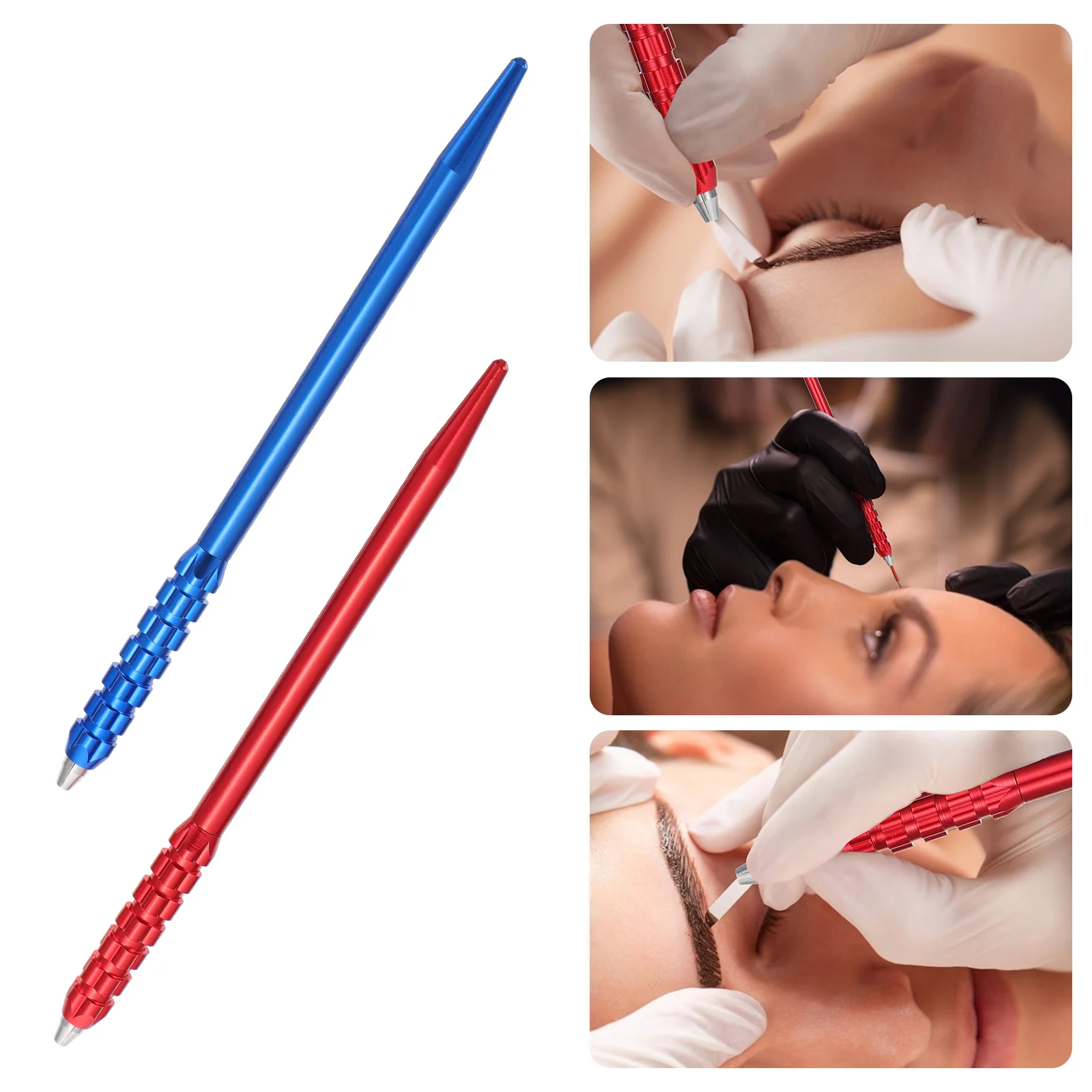 

2 Pcs Embroidery Pen Embroidered Manual Eyebrow Makeup Tattoos Pencil Permanent Metal