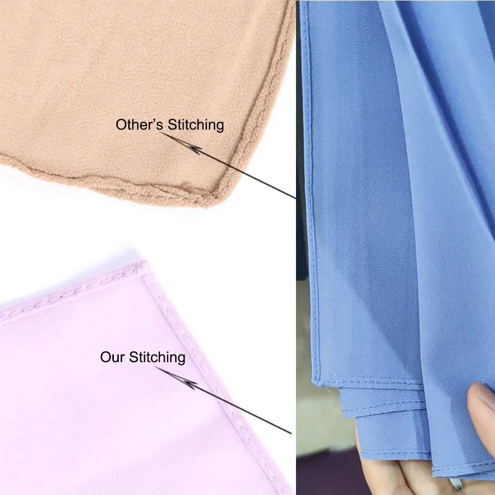 head scarf women plain bubble chiffon hijab wrap solid color shawls headband hijabs scarves 56 colors