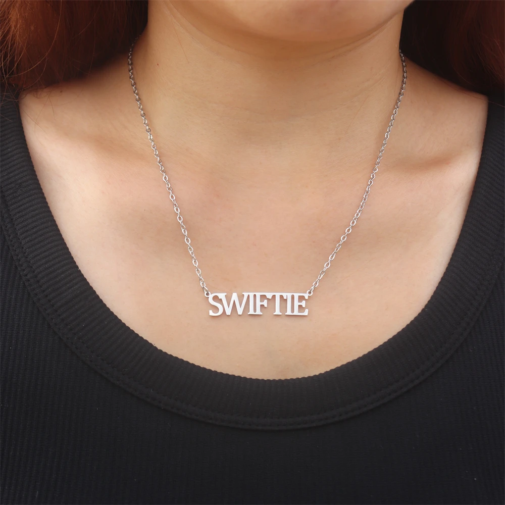 NONTAI TS Inspired Necklace for Women, Swiftie Outfit Jewelry - Folklore Lover Reputation 1989 Red Speak Now Fearless Necklace for Eras Music