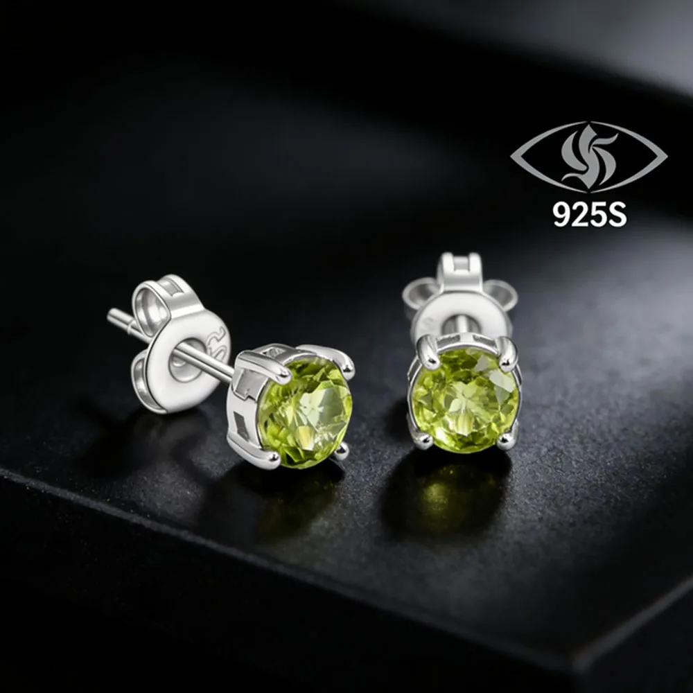 925 Silver Women's Earrings Set with Natural Crystal Stones Birthstones and Aquamarine Earrings Серьги Аквамарин - 2