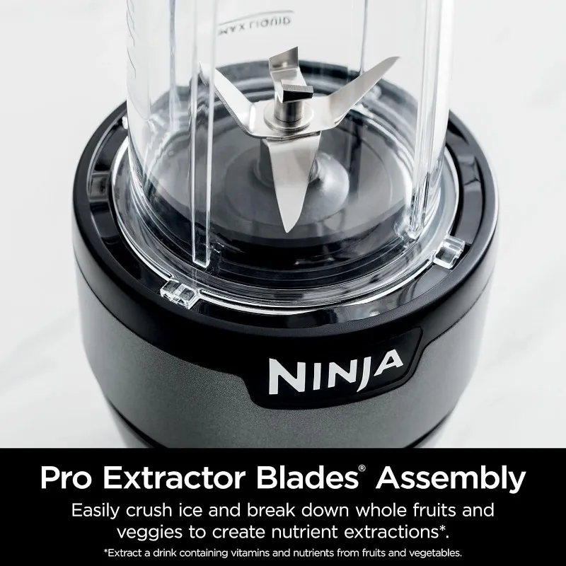 Ninja BN300C, Personal Nutri-Blender With Ice-Crushing Technology, Black/Silver, 700W 6