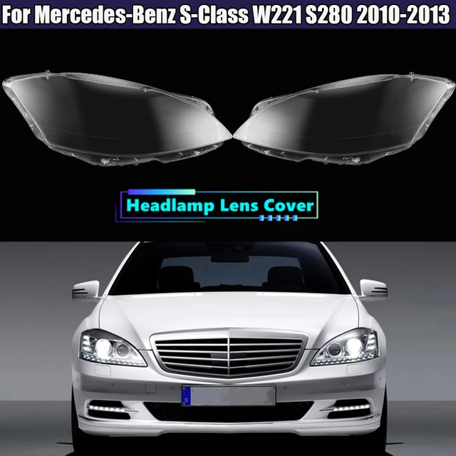 Car Headlight Cover Headlamp Light Glass Lens Case Car Shell Cover For  Mercedes-Benz S-Class W221 S280 S300 S350 S500 2010-2013 - AliExpress