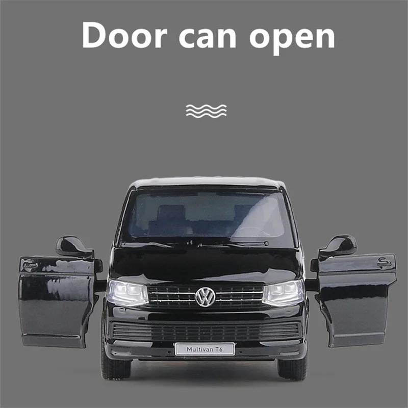 1/36 VW Multivan T6 MPV Alloy Car Model Diecast Metal Vehicles Car Model Simulation Miniature Scale Collection Children Toy Gift 5