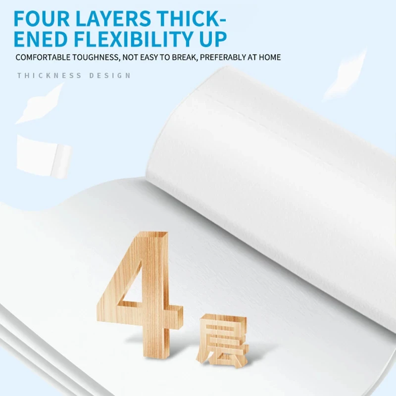 Roll Paper 12 Rolls of Full Box Five Layers Thickened Core Toilet Paper toilet paper