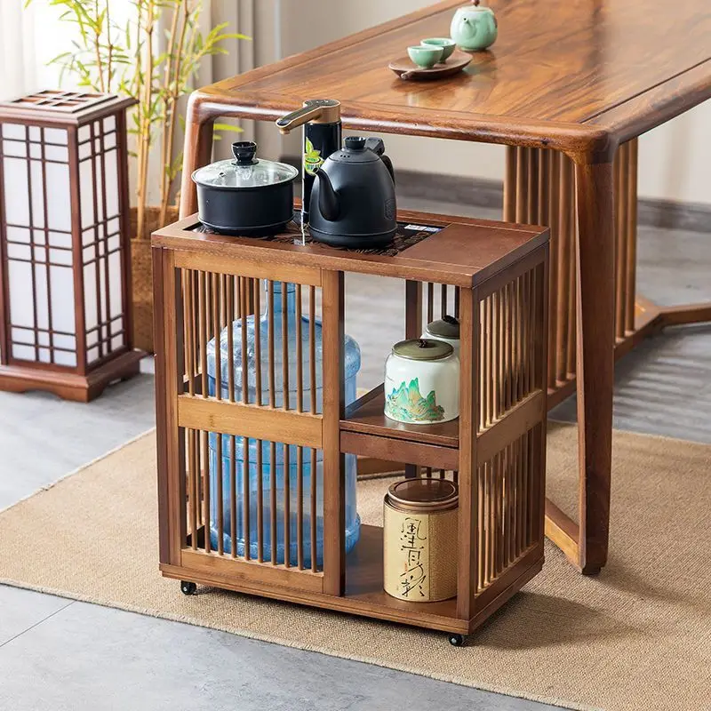 New Chinese style mobiletable small tea table home tea water cabinet set cabinet