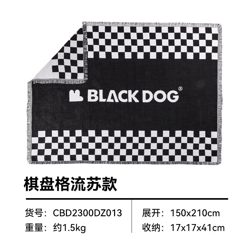 Naturehike-Blackdog Outdoor Home Camping Essential Air Conditioning Blanket Summer Office Lunch Bed Tail Blanket Woven