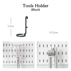 Versatile Pegboard Accessories and Wall Organizer for Kitchen, Garage, and Crafts (B Tools Hook 1pc)