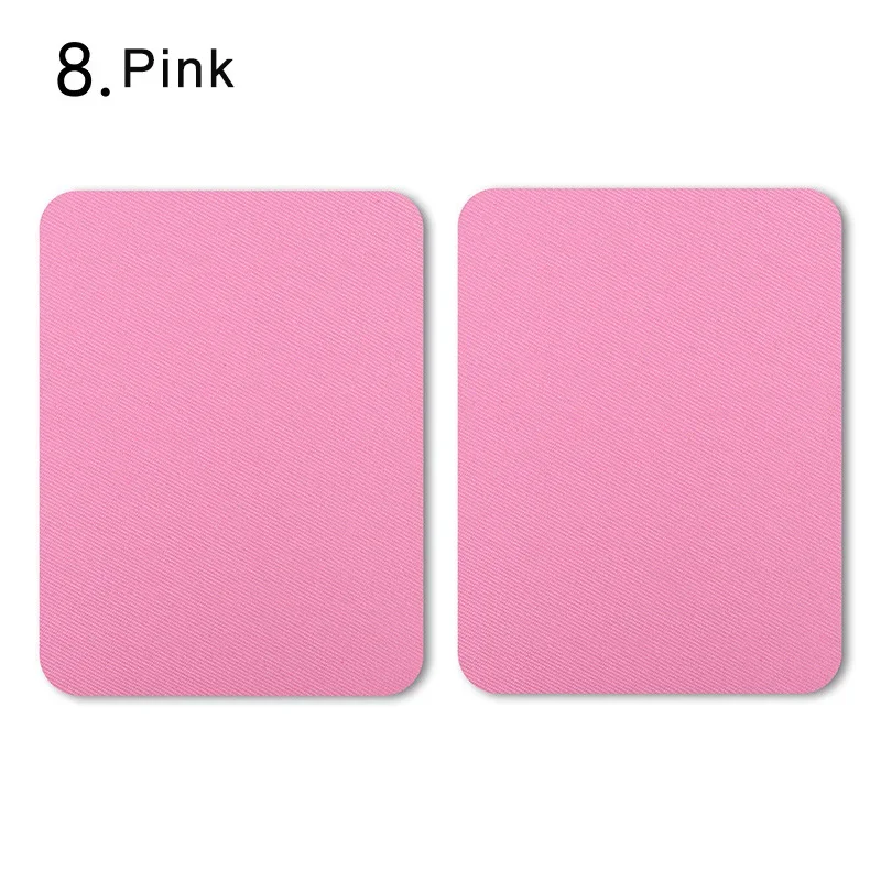 Set of 4 Multi-Colored Iron-On Fabric Patches for Clothing Repair and Decoration