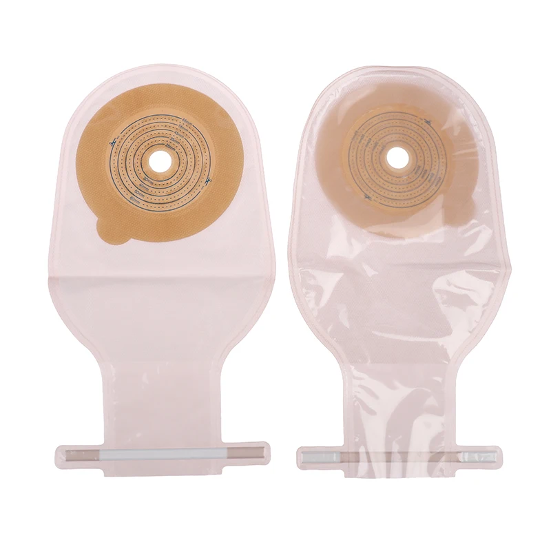 Colostomy Bags 25-60mm Stoma Pouch Bags One-piece Open Clip Ostomy 10Pcs