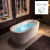 67 inch Air Bubble and Whirlpool Jetted Freestanding Bathtub High quality structure comfortable hydro massage 1