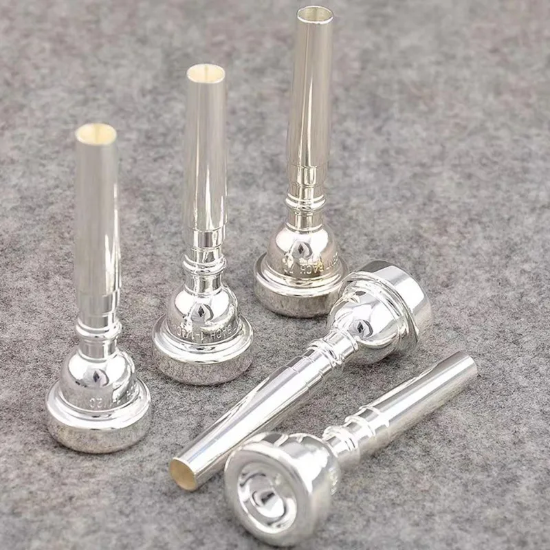 Trumpet Mouthpiece Bb Trumpet Mouthpiece 7C 5C 3C Size Pro Silver/Gold Plated Copper Musical Brass Instruments Trumpet Accessories