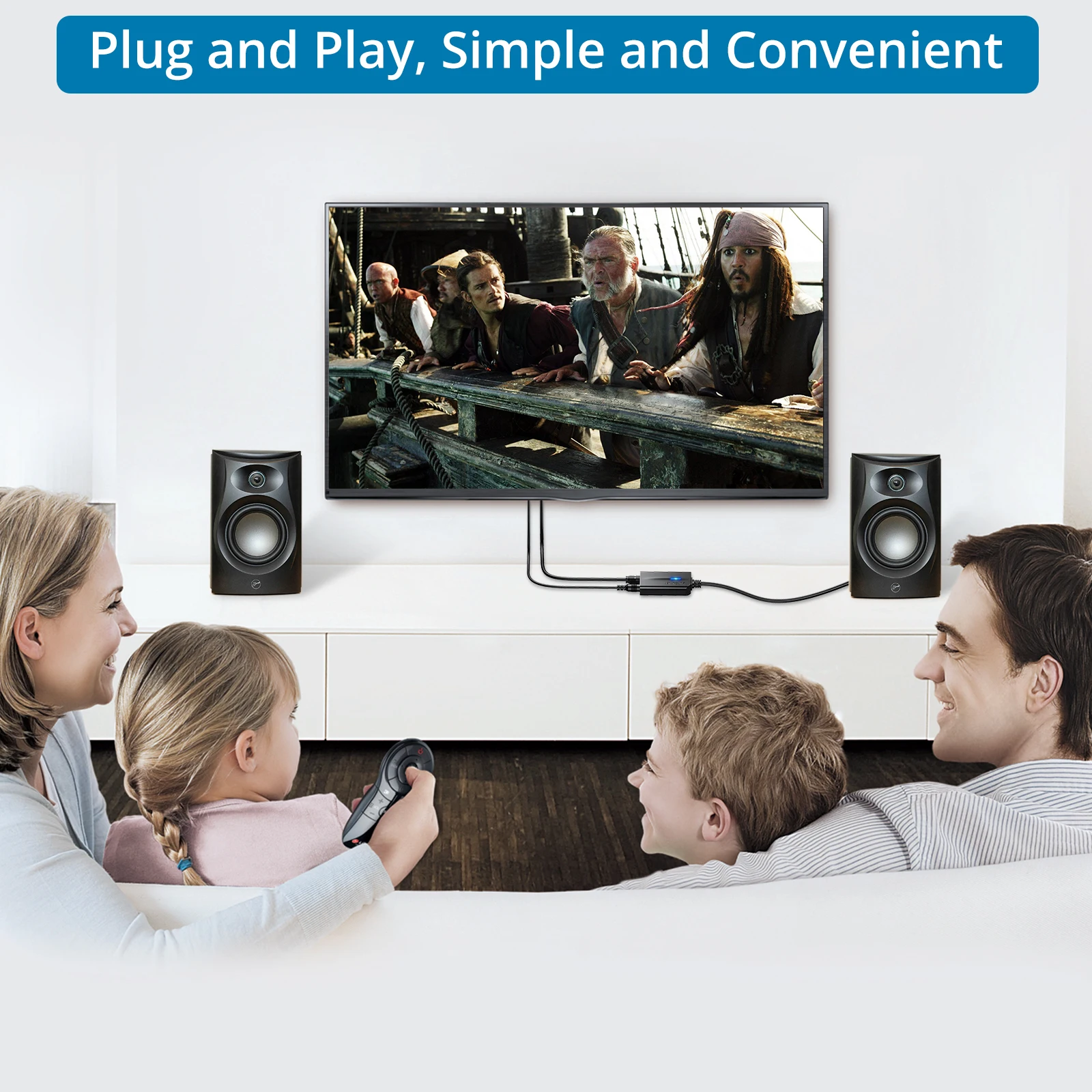 Audio Converter Adapter Compact 192khz DAC Spdif To RCA Digital To Analog Optical Toslink RCA Female Or Male