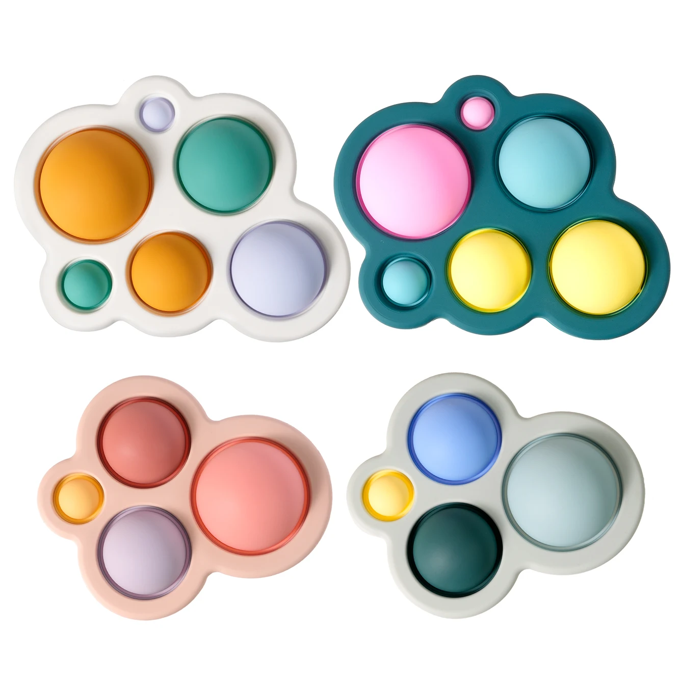 Baby teething toys 1PCS baby silicone press teething toys kids finger press sensory products accessories