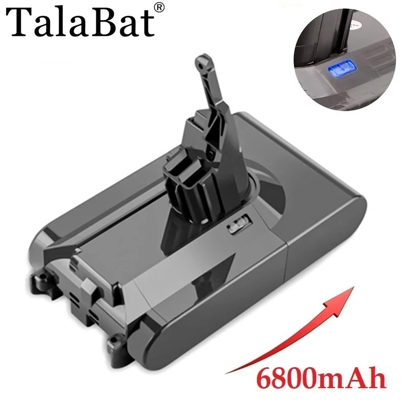 Batteria Di Ricambio 21.6V 6800Mah Per Dyson V8 Aspirapolvere Portatile Assoluto Per Batterie Dyson V8 Serie V8 Sv10