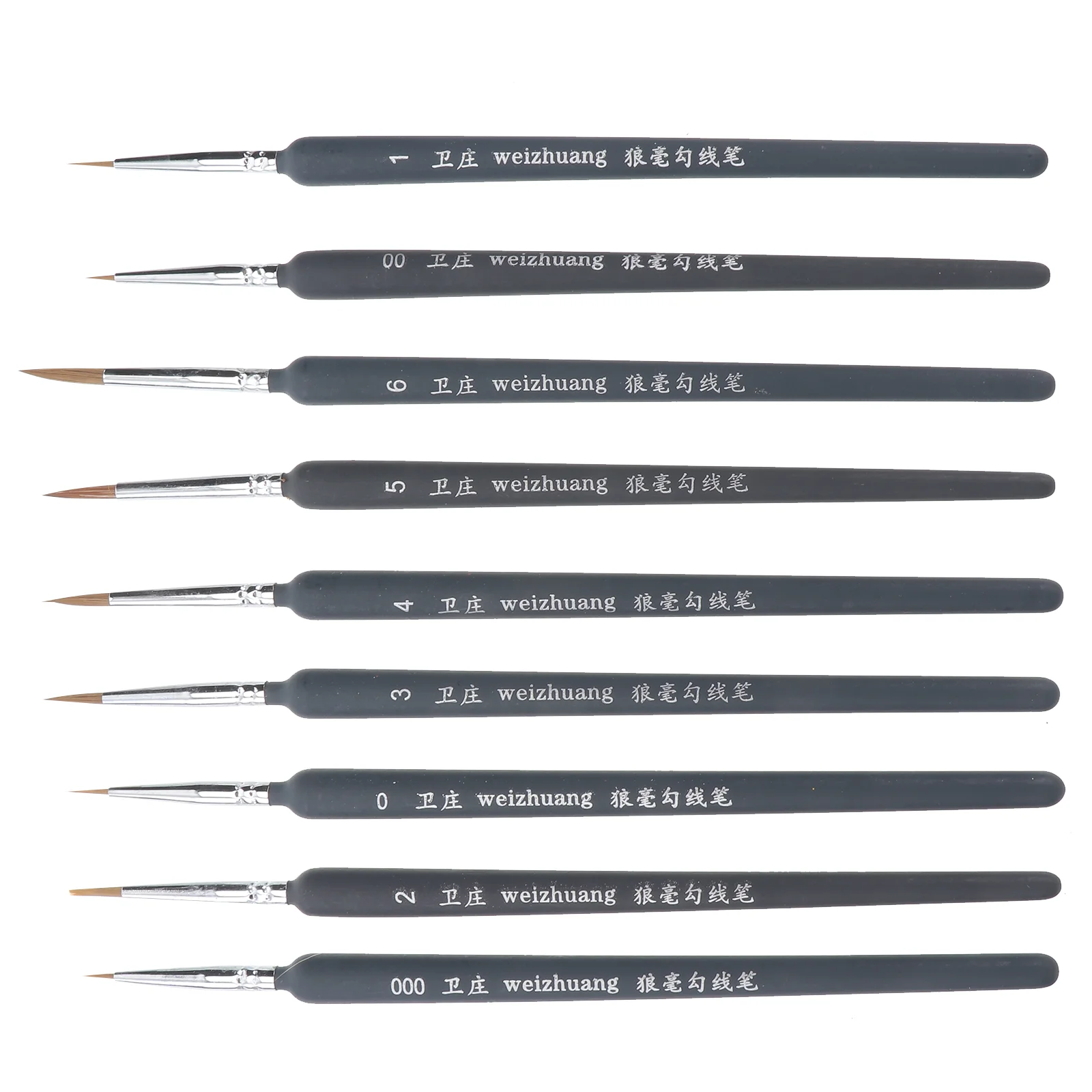 Professional Paint Brush Wolf Fine Painting Pen Nylon Hair Brush Sets Detail Painting Drawing Line Pen Brush Art Supplies A45