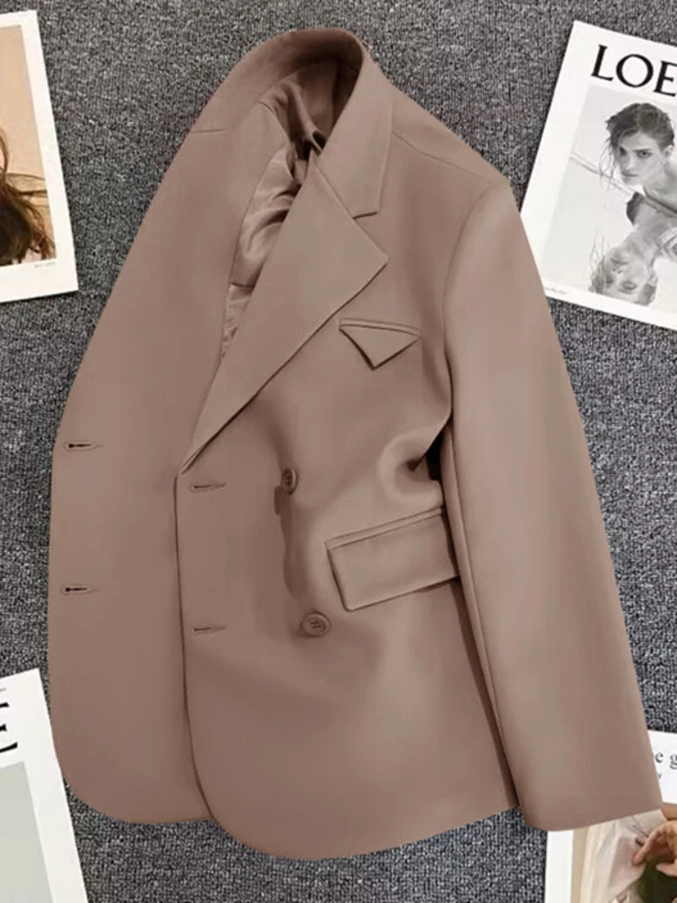 2024  Women Suit Fashionable  Elegant Korean Edition Leisure Office Commuting Single Row 2-Button Long Sleeved Women's Suit Coat