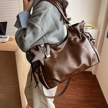 Borsa tote dal design di marca alla moda Nuova borsa a tracolla retrò Borse a tracolla casual di grande capacità Borse da donna di fascia alta di lusso leggero