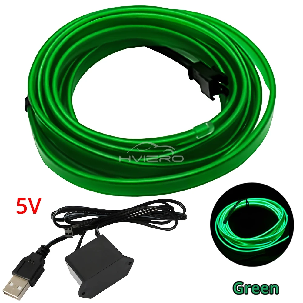 ตัวเลือกสินค้า สายไฟ LED ยืดหยุ่น ตกแต่งภายในรถ 12V