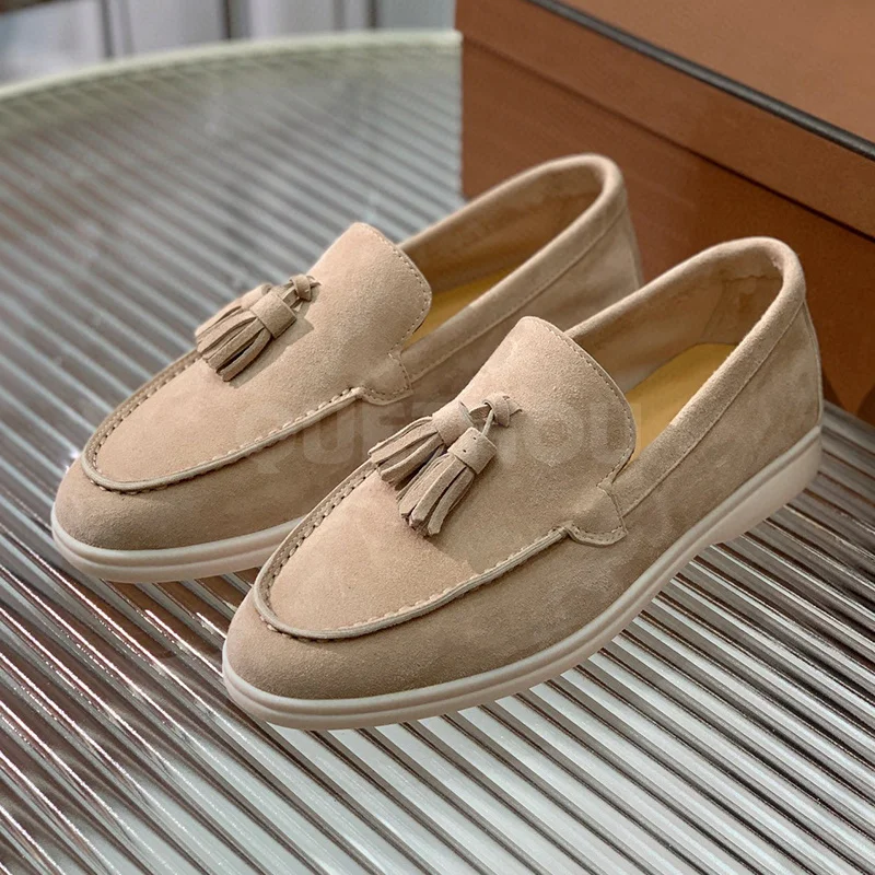 

Women Flat Shoes Autumn Winter 2023 New Kid Suede Upper Round Toe Solid Casual Shoes Comfortable Leisure Loafers Free Shipping
