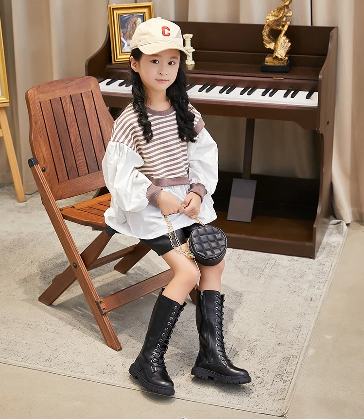 Knee High Black Boots For Infant Girl YUGYXL Infant Toddler Riding