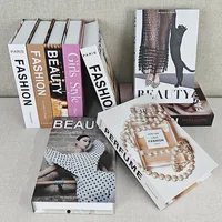 Модные роскошные поддельные книги, украшение, имитация духов, коробка для хранения книг, журнальный столик, вилла, отель, домашний декоративный реквизит для съемки — изображение 3