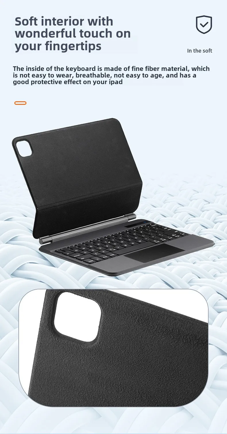 Applicable to iPad11/10.9 inch Miaocun keyboard 10th generation tablet computer magnetic suspension touch Bluetooth keyboard