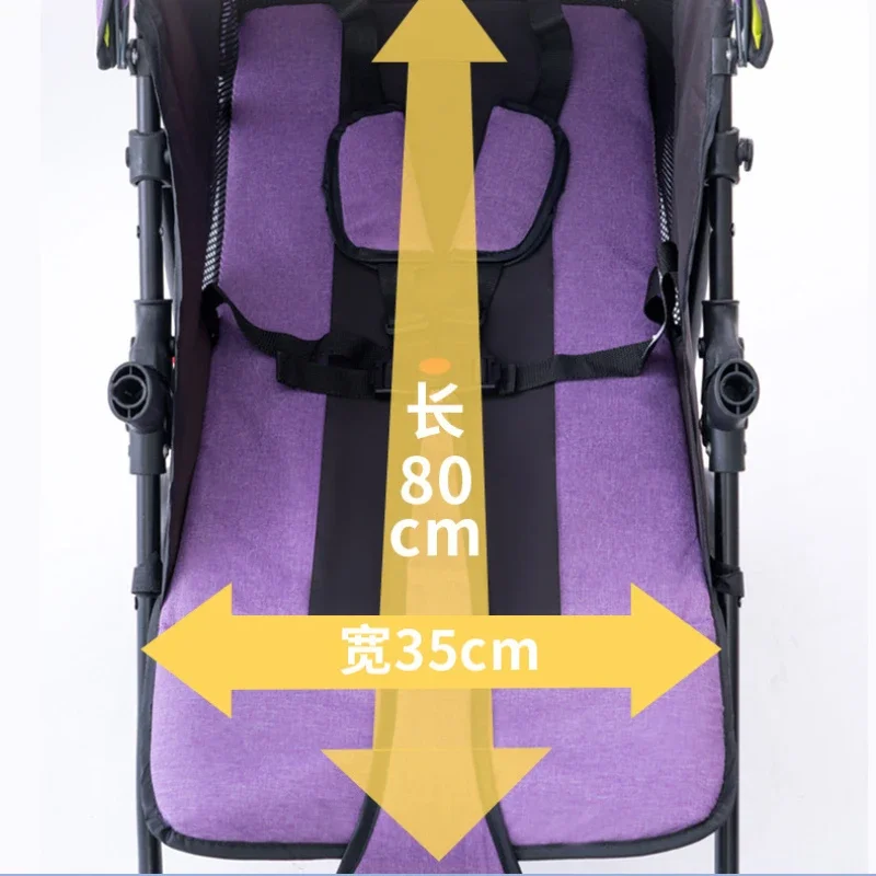 Baby Stroller Can Sit or Lie Down Ultra-light Portable Simple Shock-absorbing Folding Baby BB Stroller