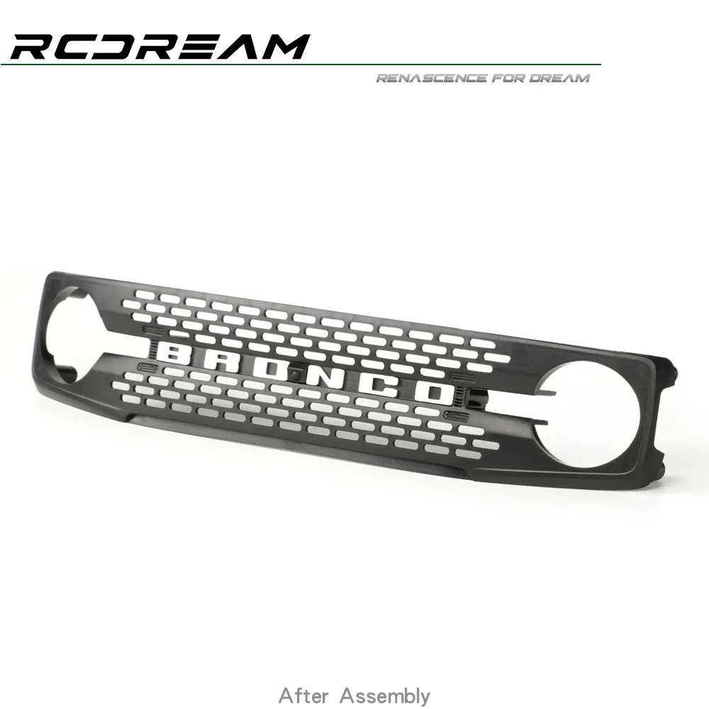 

Rcdream передняя решетка радиатора # a для 1/10 Rc Crawler Car Traxxas Trx4 новый обновленный корпус Bronco дополнительные детали # b6a1-w B6a1-b