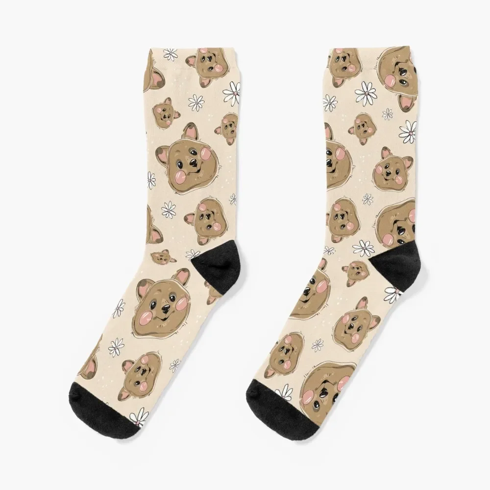 

Happy Quokka Pattern 1 Socks anti slip football Soccer set heated Socks Girl Men's