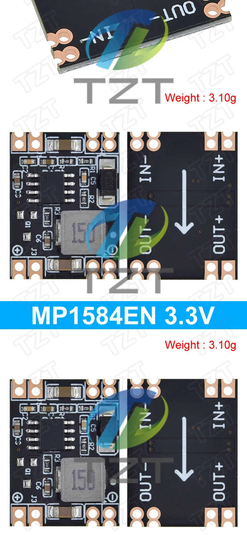 1/3PCS DC-DC 3A Buck Step-down Netzteil Modul 5V-12V 24V zu 5V 3,3V 9V 12V Festen Ausgang Hohe-Strom – Detail 8