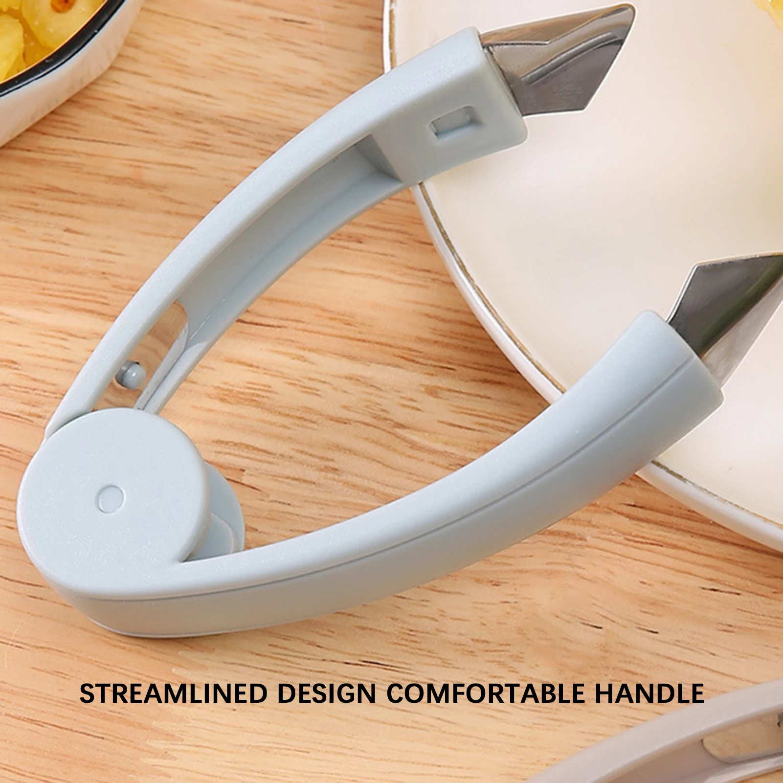 Manual Stainless Steel Pineapples Clip Easy Using Strawberrys Stem Remover For Potato Eye