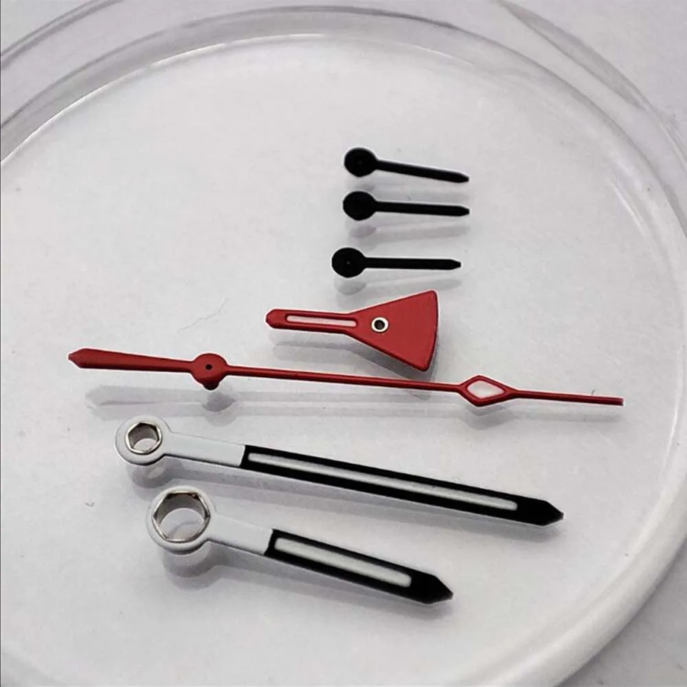 Watch accessories watch hands for VK63 movement replacement 7 pins luminous timing watch pointers for VK64 quartz movement