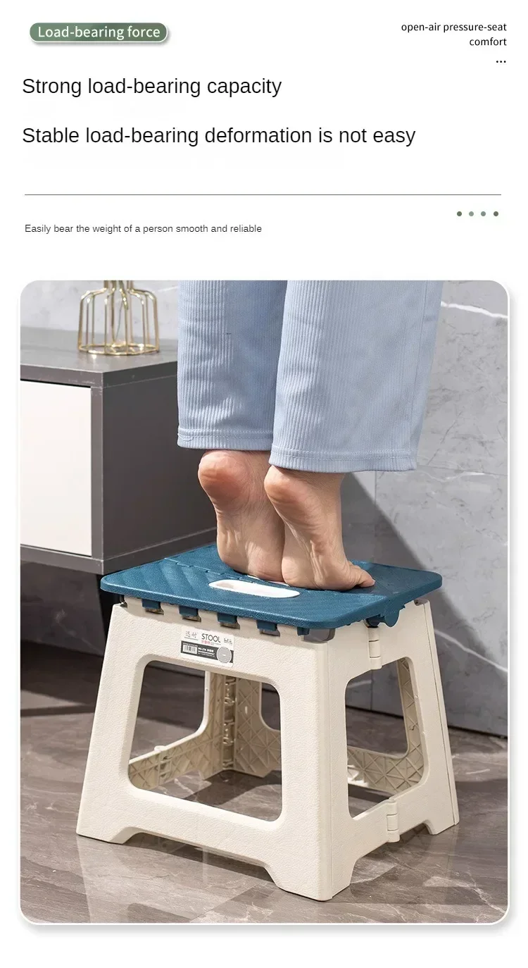 Description Picture 6 of itemOutdoor Folding Stool Portable Household Plastic Small Stool Outdoor Fishing Camping Stool Stall Children Small Bench Gifts