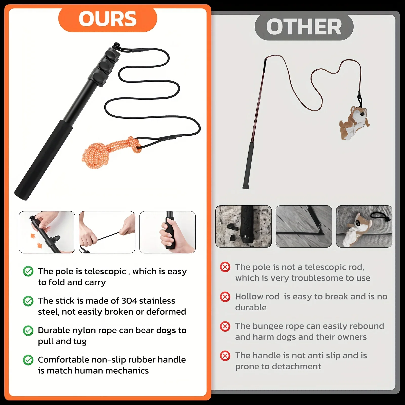 Interactive Dog Flirt Pole 4