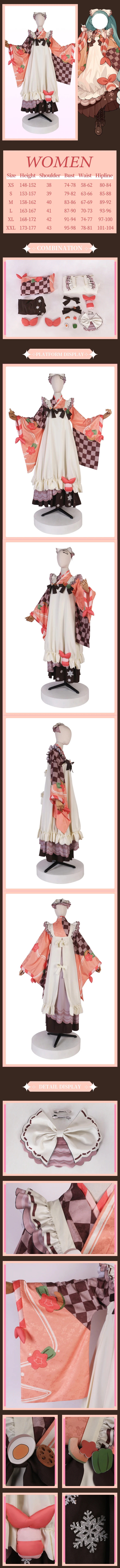 2024 Schnee Miku Kimono Anime Cosplay Kostüm 1