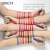 QIBEST Brand 34 Colors Waterproof Matte Nude Lipstick Lipkit Pigment Dark Red Black Long Lasting Lip Gloss Women Makeup Lipgloss 5