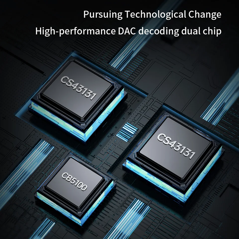 TRN Black Pearl DAC Hi-Fi DAC/アンプチップ イヤホンアンプ