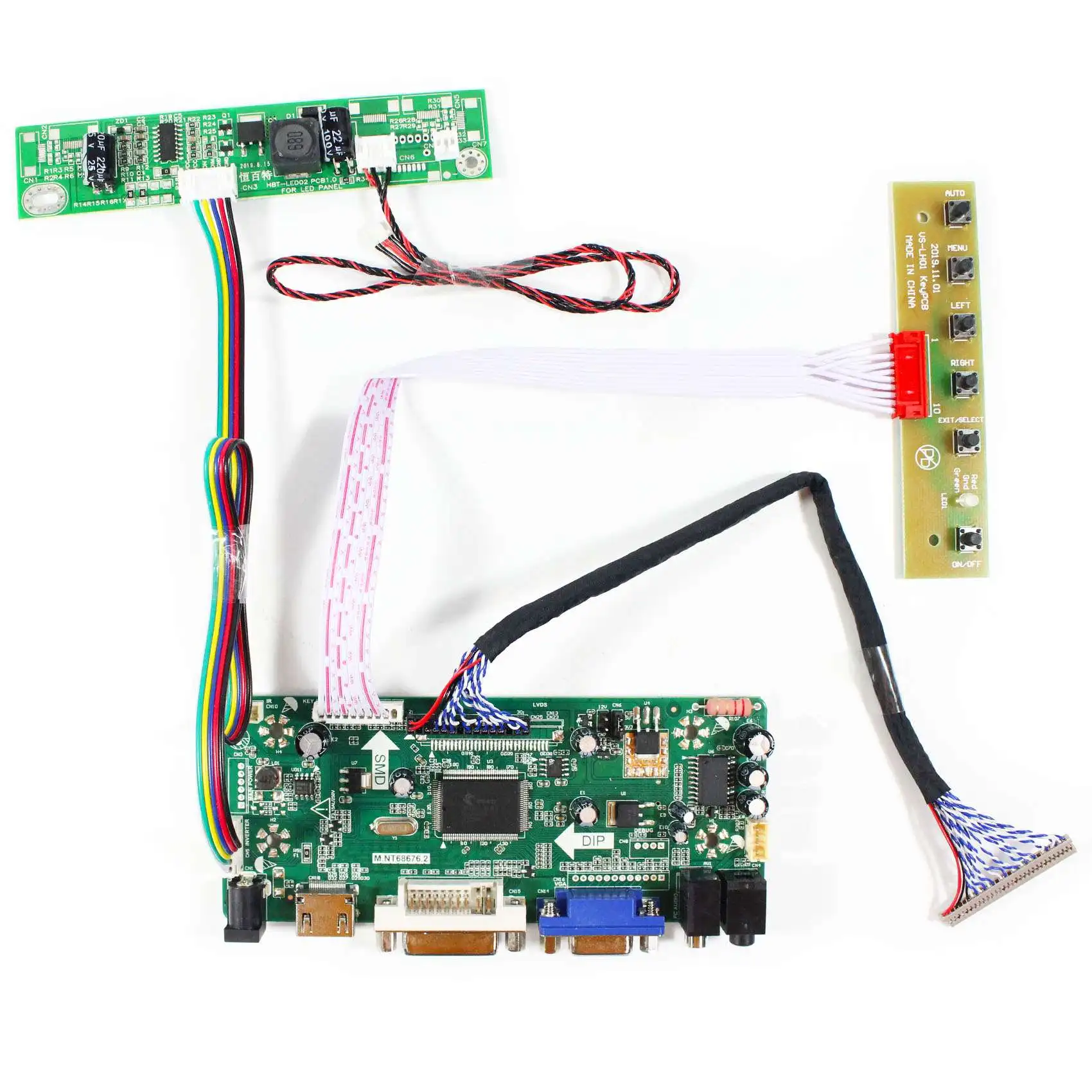 

Плата контроллера ЖК-дисплея HD MI VGA DVI для 19-дюймового G190ETN01.1 1280X102 4 ЖК-экрана