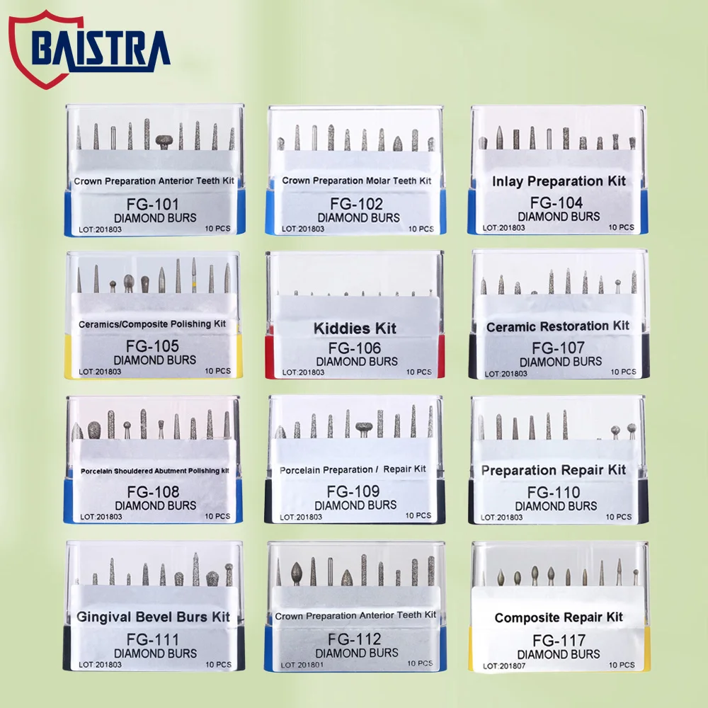 10 Pz Bomaoer Laboratorio Odontoiatrico Feltro Bob &amp; Burs G6 D