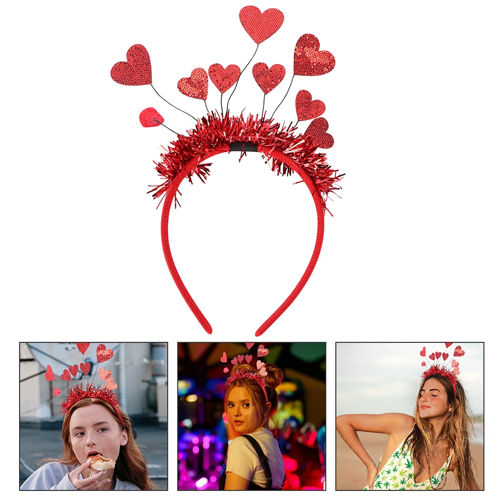 

Valentine Party Hair Accessories Photo Props Valentines Head Bopper Love Heart Headpiece Valentine Photo Prop