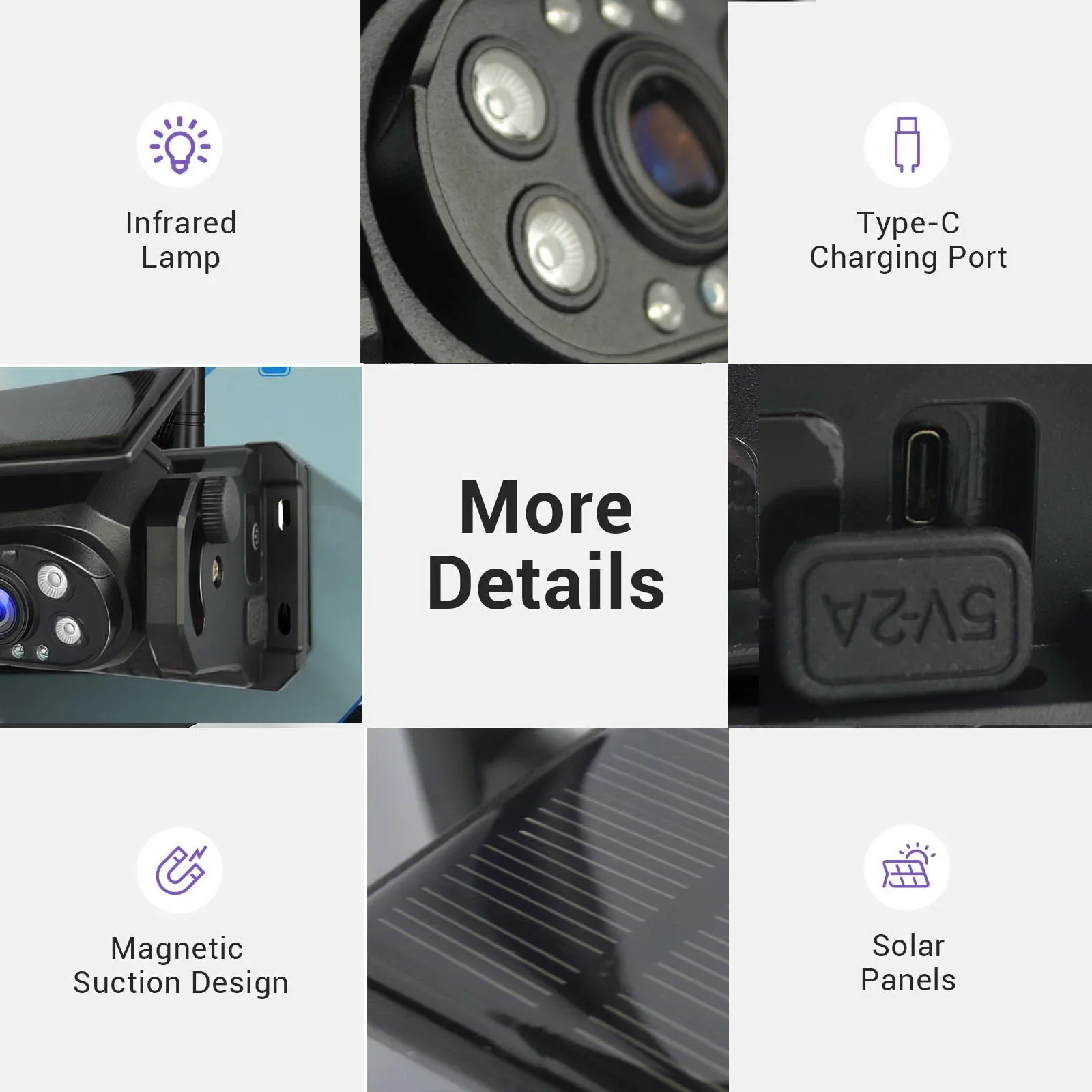 Night vision view with IR illumination