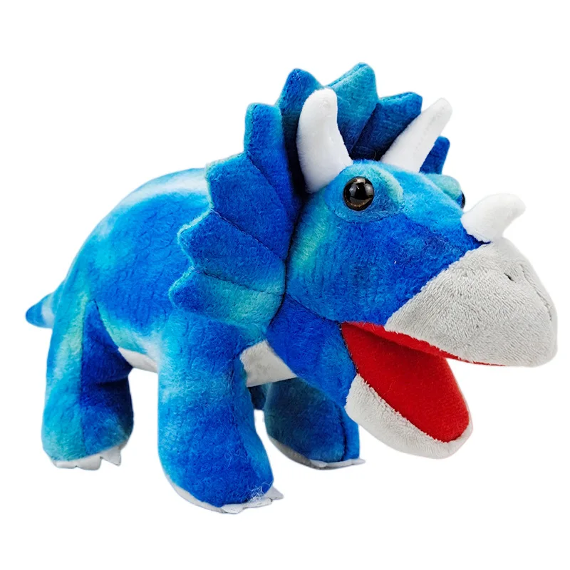 thumbnail image 1 of Peluche de dinosaurio de simulación de 25 cm, realista, triceratops, anquilosaurio, estegosaurio, T-rex, pterosaurio, dragón, muñeco de dibujos animados, regalo suave para niños, 1 of 5