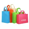StoBag 25pcs Wholesale Non-woven Shopping Tote Bags Fabric Eco-friendly Storage Reusable Large Pouches Custom Logo(Extra Fee) 2