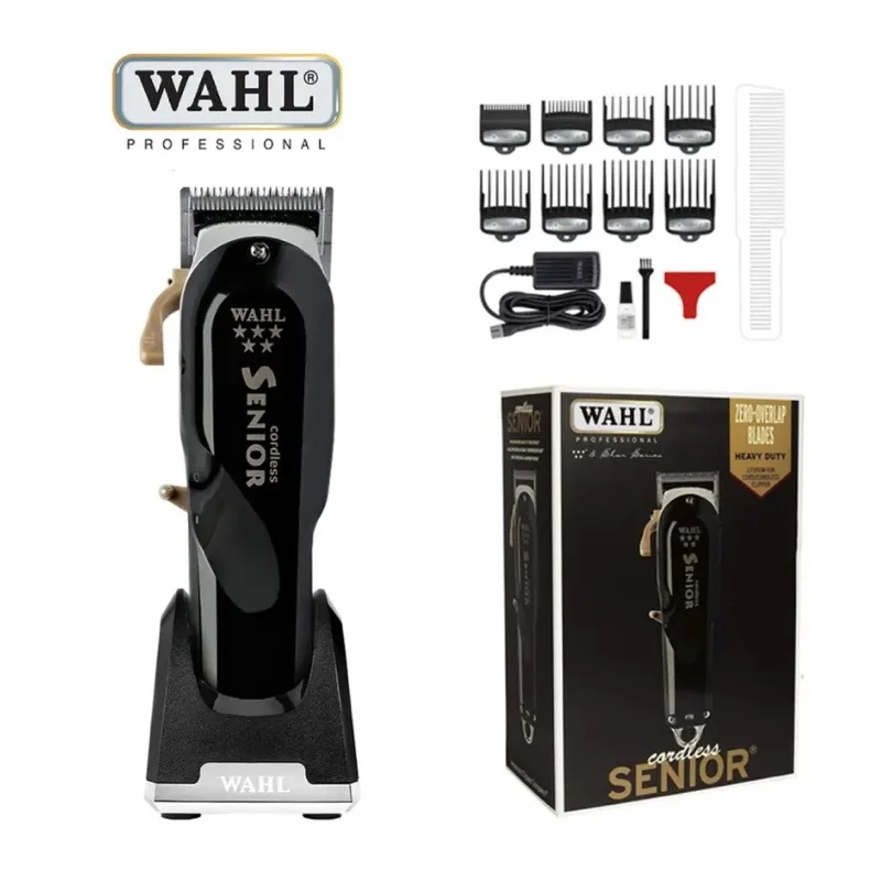 100% 오리지널 Wahl 8504 전문 무선 시니어 클리퍼, 스타일리스트 및 이발사 공식 Wahl 8504, 5 성급 메탈 시리즈
