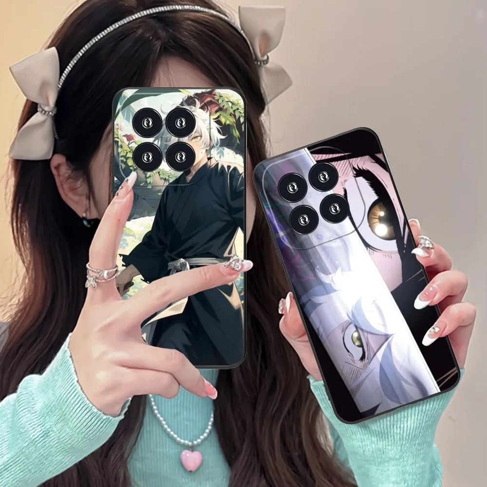 Anime Hell Paradise Mobile Phone Case For Xiaomi 14 13 12 11 10 9 T Ultra Lite Pro S Se X 5G Black Soft Phone Cover Funda